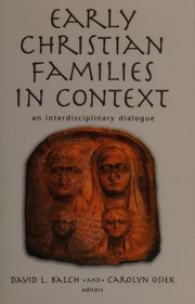Front cover of Early Christian families in context by David L. Balch