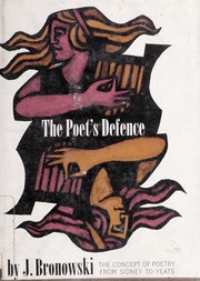 Cover of The Poet's Defence by Jacob Bronowski