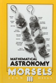Cover of Mathematical astronomical morsels III by Jean Meeus