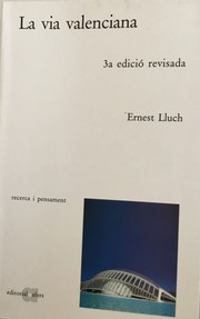 Front cover of La via valenciana by Ernest Lluch