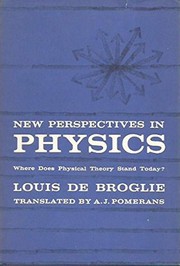 Front cover of New perspectives in physics by Louis de Broglie