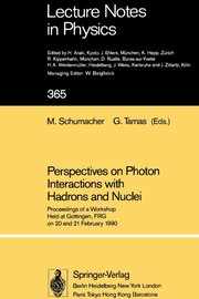 Front cover of Perspectives on photon interactions with hadrons and nuclei by M. Schumacher