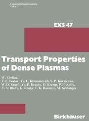 Front cover of Transport properties of dense plasma by Werner Ebeling