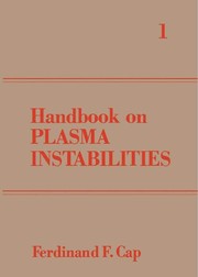 Front cover of Handbook on plasma instabilities by Ferdinand F. Cap