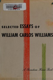 Cover of Selected essays by William Carlos Williams