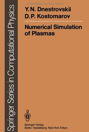 Front cover of Numerical Simulation of Plasmas by Yuri N. Dnestrovskii