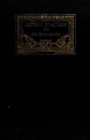 Cover of Artemis to Actæon and other verse by Edith Wharton