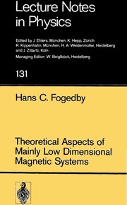 Front cover of Theoretical Aspects of Mainly Low Dimensional Magnetic Systems by Hans C. Fogedby