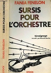 Front cover of Sursis pour l'orchestre by Fania Fénelon
