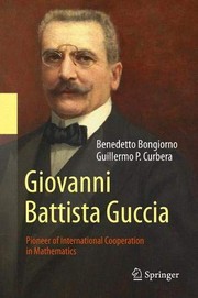 Front cover of Giovanni Battista Guccia by Benedetto Bongiorno