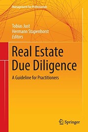 Front cover of Real Estate Due Diligence by Tobias Just
