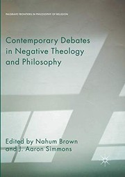Cover of Contemporary Debates in Negative Theology and Philosophy by Nahum Brown