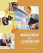 Front cover of Principles of Management and Leadership by Stephen F. Hallam
