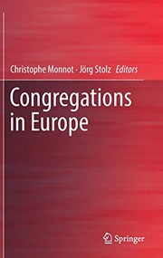 Front cover of Congregations in Europe by Christophe Monnot