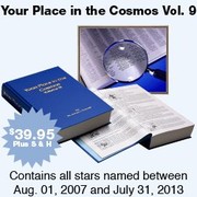 Front cover of Your Place in the Cosmos Volume IX by International Star Registry