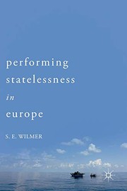 Front cover of Performing Statelessness in Europe by S.E. Wilmer