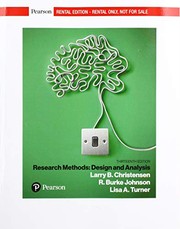 Front cover of Research Methods, Design, and Analysis [RENTAL EDITION] by Larry B. Christensen