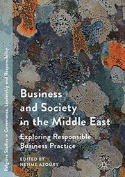 Front cover of Business and Society in the Middle East by Nehme Azoury