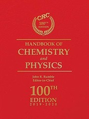 Front cover of CRC Handbook of Chemistry and Physics, 100th Edition by John Rumble