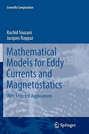 Front cover of Mathematical Models for Eddy Currents and Magnetostatics by Rachid Touzani