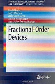 Cover of Fractional-Order Devices by Karabi Biswas