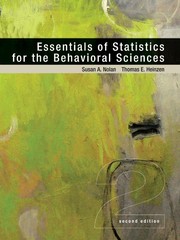 Cover of Essentials of statistics for the behavioral sciences by Susan A. Nolan