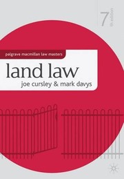 Cover of Land Law. by Joe Cursley
