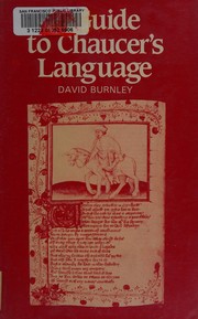 Cover of A guide to Chaucer's language by J. D. Burnley