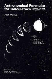 Cover of Astronomical formulae for calculators by Jean Meeus