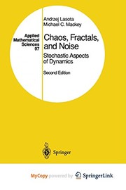 Front cover of Chaos, Fractals, and Noise by Andrzej Lasota