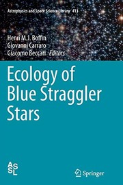 Front cover of Ecology of Blue Straggler Stars by Henri M. J. Boffin