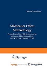 Cover of Mössbauer Effect Methodology by Irwin J. Gruverman