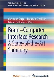 Cover of Brain-Computer Interface Research by Christoph Guger