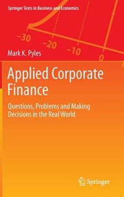Cover of Applied Corporate Finance by Mark K. Pyles