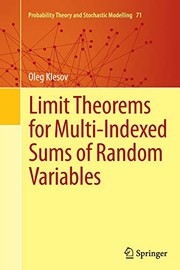 Front cover of Limit Theorems for Multi-Indexed Sums of Random Variables by Oleg Klesov