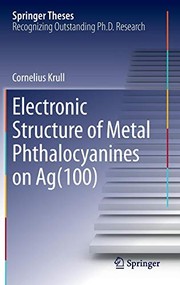 Front cover of Electronic Structure of Metal Phthalocyanines on Ag by Cornelius Krull