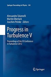 Cover of Progress in Turbulence V by Alessandro Talamelli