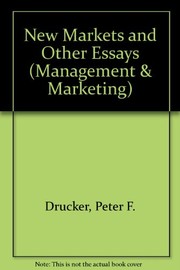 Front cover of New Markets and Other Essays by Peter F. Drucker