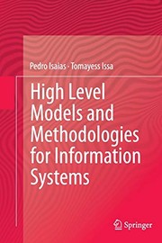 Cover of High Level Models and Methodologies for Information Systems by Pedro Isaias