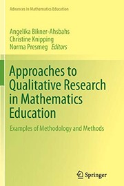 Front cover of Approaches to Qualitative Research in Mathematics Education by Angelika Bikner-Ahsbahs
