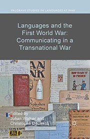 Cover of Languages and the First World War by Julian Walker