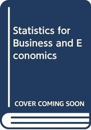 Front cover of Statistics for business and economics by Robert Sandy