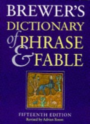 Front cover of Brewer's dictionary of phrase & fable by Ebenezer Cobham Brewer
