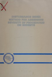 Front cover of Disturbance index method for assessing severity of procedures on rodents by R. J. Barclay