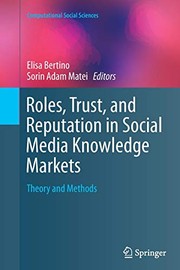 Front cover of Roles, Trust, and Reputation in Social Media Knowledge Markets by Elisa Bertino