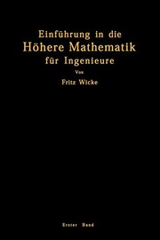 Front cover of Einführung in die höhere Mathematik by Fritz Wicke