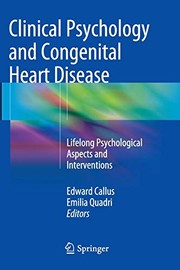 Front cover of Clinical Psychology and Congenital Heart Disease by Edward Callus