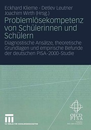 Front cover of Problemlösekompetenz von Schülerinnen und Schülern by Eckhard Klieme