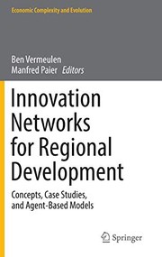 Front cover of Innovation Networks for Regional Development by Ben Vermeulen