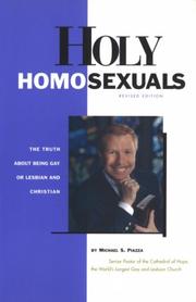 Cover of Holy homosexuals by Michael S. Piazza